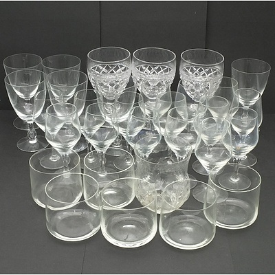 Large Group of Crystal and Glass Stem Ware, Including Tumblers, Champagne Flutes and More