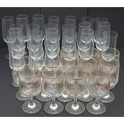 Large Group of Crystal and Glass Stem Ware, Including Tumblers, Champagne Flutes and More