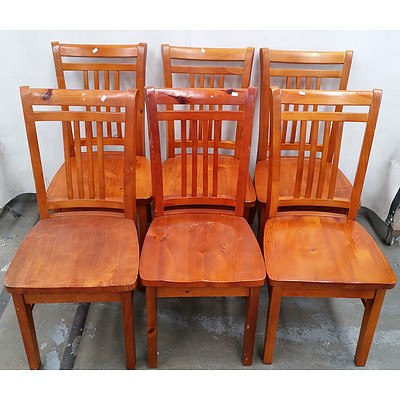 Balmoral Maple Dining Chairs - Lot of Six