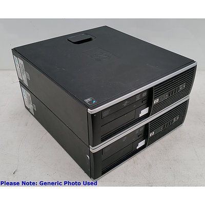 HP Compaq 6005 Pro Small Form Factor Athlon II x2 (215) 2.70GHz Computer - Lot of Two