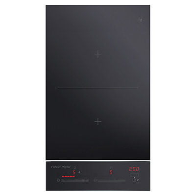 Fisher & Paykel 30cm 2-Zone Touch & Slide Induction Cooktop S/S Trim T/Ctrl BLK = RRP=$1,499.00