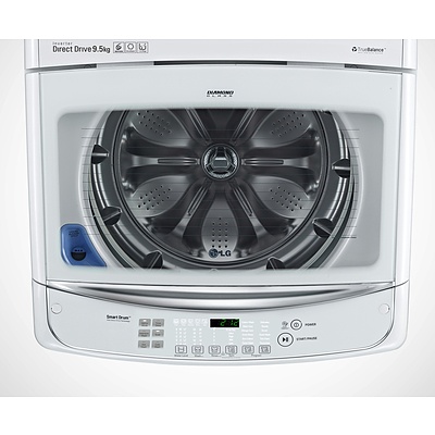 LG 9.5Kg Top Load Washer Direct Drive 4 Star Energy WHT= RRP=$1,099.00