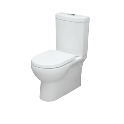 Everhard Virtue Close Coupled S Trap Toilet Suite with Soft-Closing Seat WH= RRP=$204.00