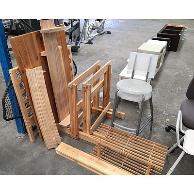 Large Assortment of Furniture, Timber, Homewares and Miscellaneous