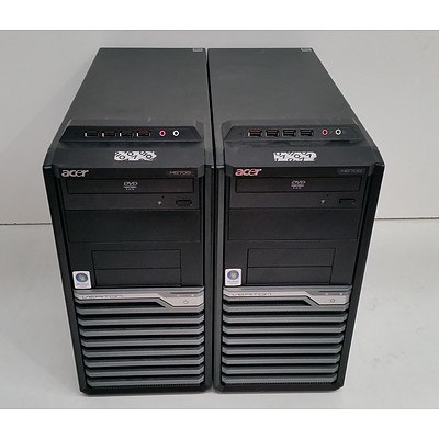 Acer Veriton M670G Core 2 Duo (E8500) 3.16GHz Computer - Lot of Two