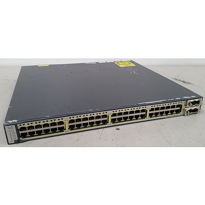 Cisco WS-C3750E-48PD-S V04 Gigabit Switch