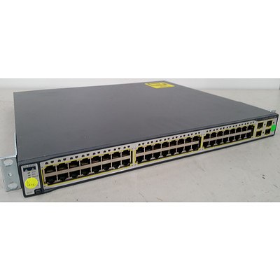 Cisco WS-C3750G-48TS-S V02 Gigabit Switch
