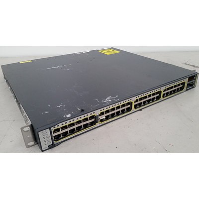 Cisco WS-C3750E-48PD-S V04 Gigabit Switch