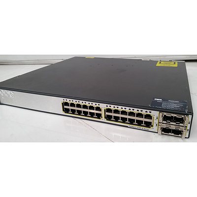 Cisco WS-C3750E-24TD-E V01 Gigabit Switch
