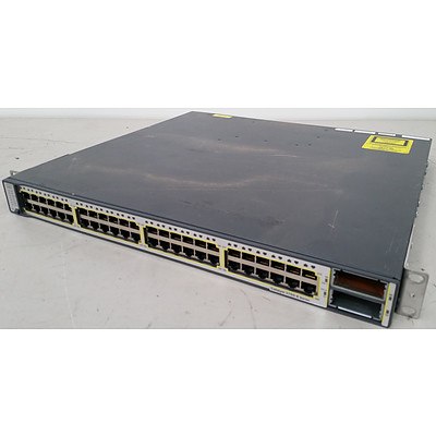 Cisco WS-C3750E-48TD-S V03 Gigabit Switch
