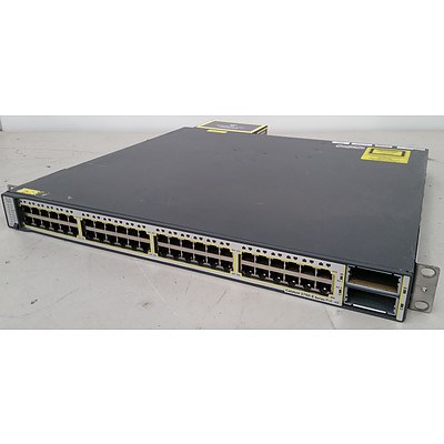 Cisco WS-C3750E-48PD-SF V01 Gigabit Switch