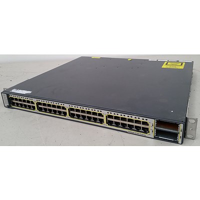 Cisco WS-C3750E-48TD-S V03 Gigabit Switch
