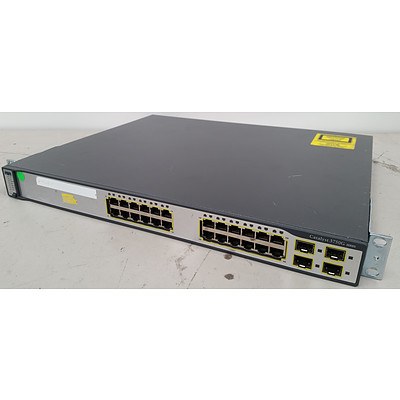 Cisco WS-C3750G-24TS-S1U V01 Gigabit Switch