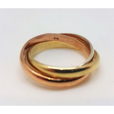 9 Carat Gold Russian Wedding Ring