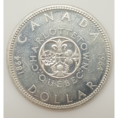1964 Canadian Silver Dollar in Uncirculated Condition