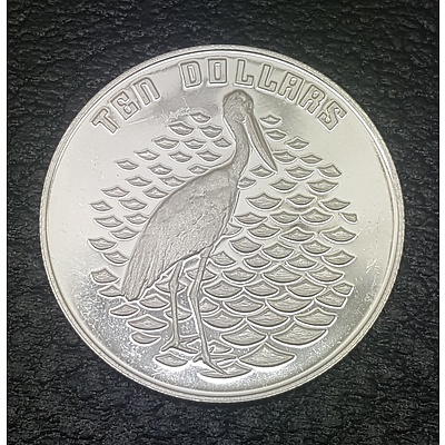 1991 Birds of Australia Jabiru Commemorative $10 Coin