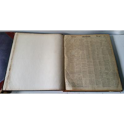 Group of Antique Bound and Unbound Newspapers
