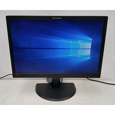 Lenovo ThinkVision LT2252p 22-Inch Widescreen LED-Backlit LCD Monitor - Lot of Two