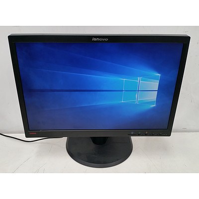 Lenovo ThinkVision LT2252p 22-Inch Widescreen LED-Backlit LCD Monitor - Lot of Two