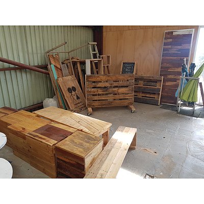 Assorted Lot of Custom Timber Items