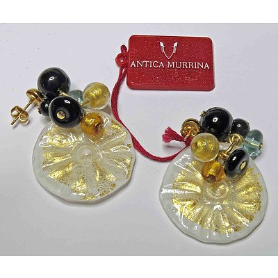 Murano Glass Earrings - Cased