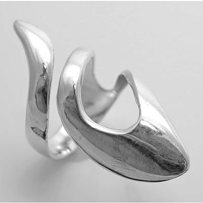 Sterling Silver Open Swirl Ring