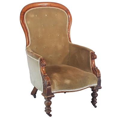 Early Victorian Salon Chair Circa 1850