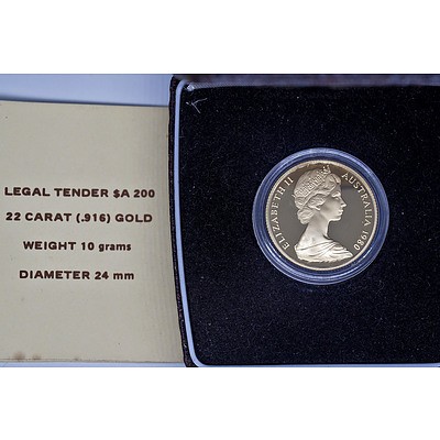 Australian 1980 Gold $200 Proof Coin