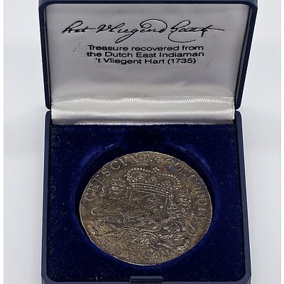 Dutch East Indiaman 't Vliegenthart 1735 Shipwreck Coin