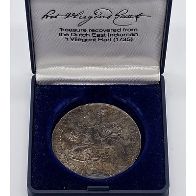 Dutch East Indiaman 't Vliegenthart 1735 Shipwreck Coin