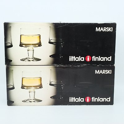 Eight Iittala Finland Marski Glasses