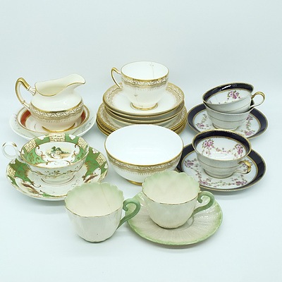 Group of China Including Belleek, Limoges, Paragon and More