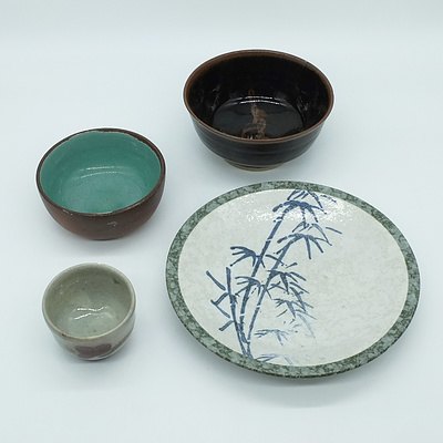 Group of Asian Studio Pottery