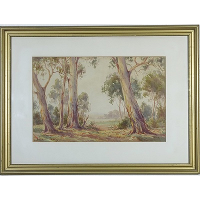 Arnold Jarvis (1881-1959) Australian Gums Watercolour