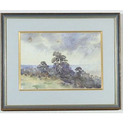 Three Landscape Watercolours Including Iris Gibson