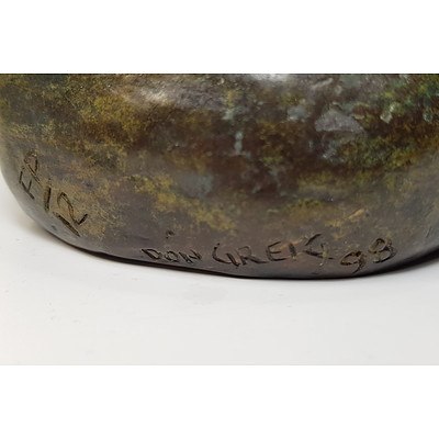 Don Grieg, Fox Sculpture, Bronze 