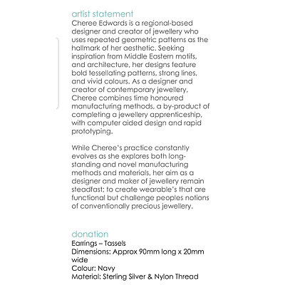 Cheree Edwards, Tassels, Earrings