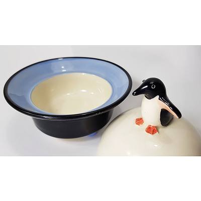 Barbi Lock Lee, Penguin Lidded Bowl