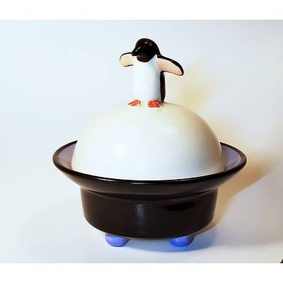 Barbi Lock Lee, Penguin Lidded Bowl