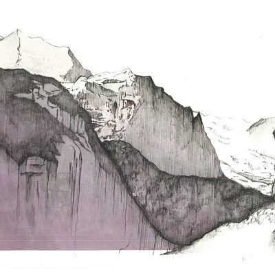 Natalie Murray, Untitled Cliff Drawing