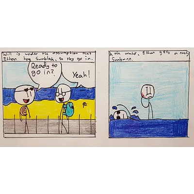 Dhylan Nassif, The Importance of Sunblock, Comic Strip