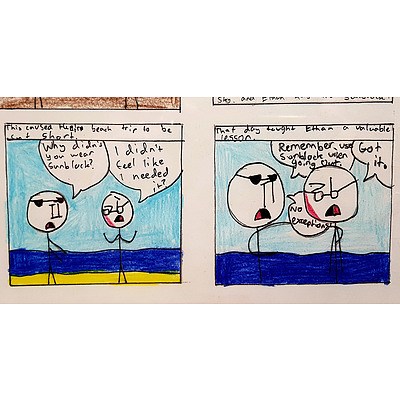 Dhylan Nassif, The Importance of Sunblock, Comic Strip
