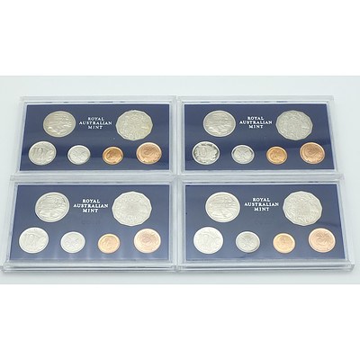 Four 1981 Proof Coin Sets