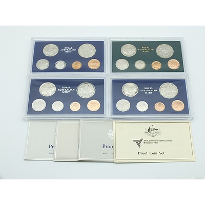 1981 to 1984 Proof Coin Sets