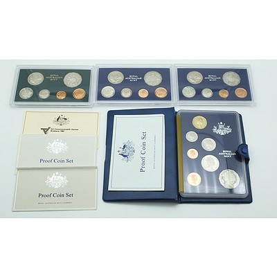 1985, 1983, 1982, 1984 Proof Coins Sets