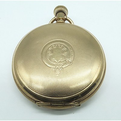 Elgin USA Closed Gentlemens Pocket Watch in Rolled Gold Case