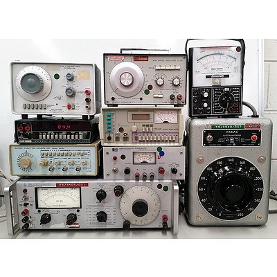 Lot of 10 HP 332A Distortion Analyzer and other Electronic Bench Equipment