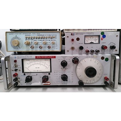 Lot of 10 HP 332A Distortion Analyzer and other Electronic Bench Equipment