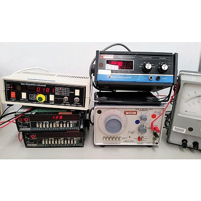 Lot of 7 Sine and Square Wave Generator and other Electronic Bench Equipment