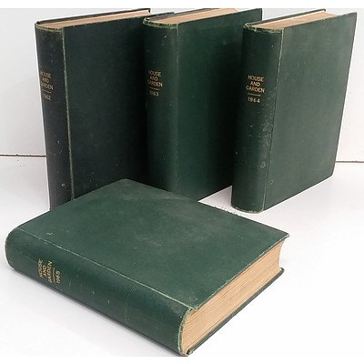 FourVolumes of Australian House and Garden Illustrated Books, 1962 to 1965